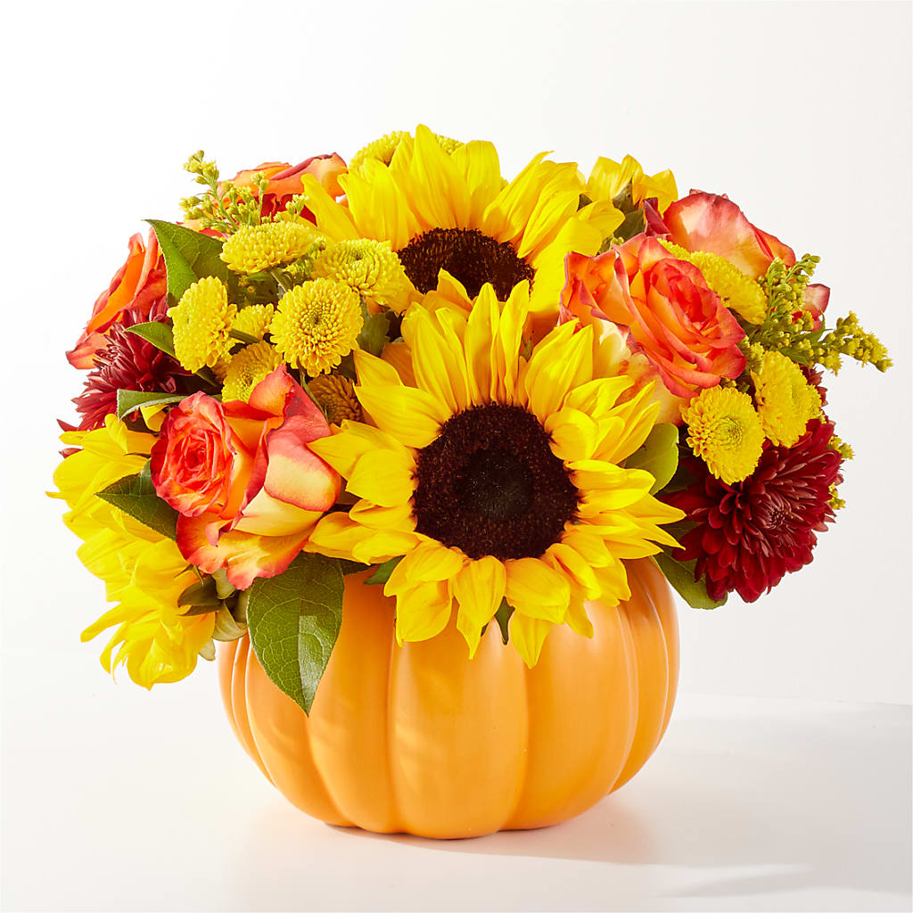Golden Gourd Pumpkin Bouquet – Heavenly Plants, Regina SK