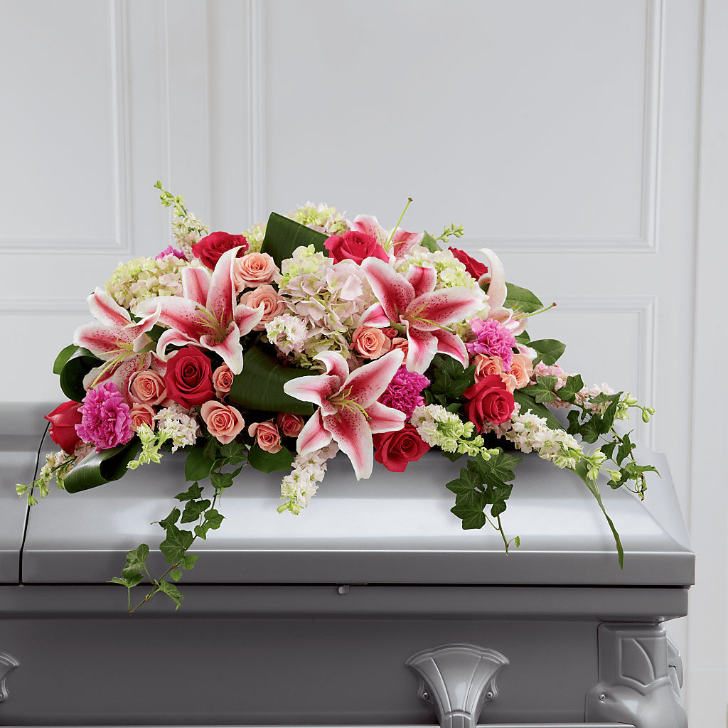 Splendid Grace Casket Spray – Heavenly Plants, Regina SK