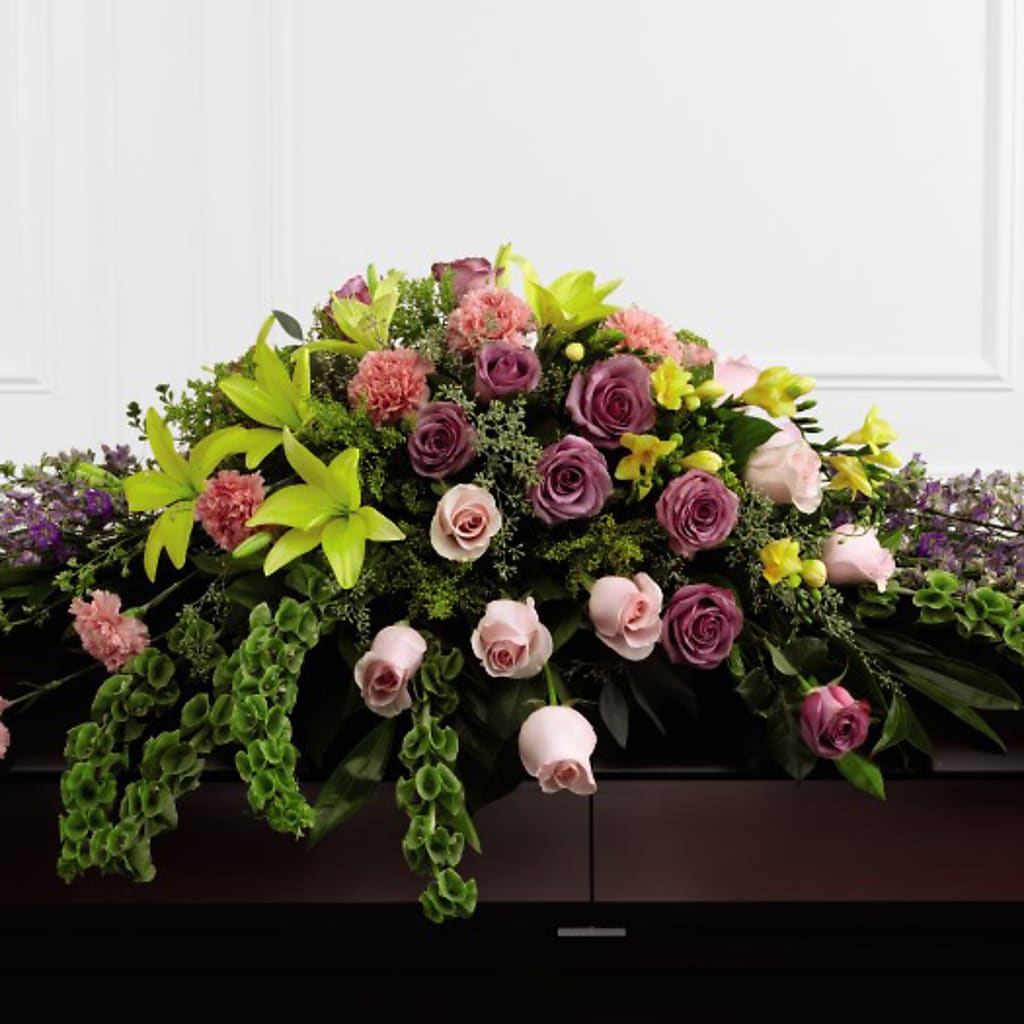 Forever Beloved Casket Spray – Heavenly Plants, Regina SK