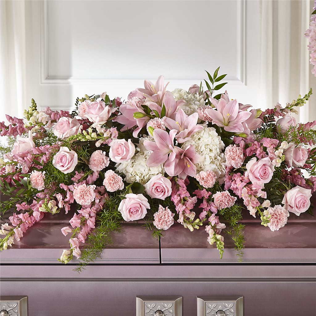 Life & Remembrance Casket Spray – Heavenly Plants, Regina SK