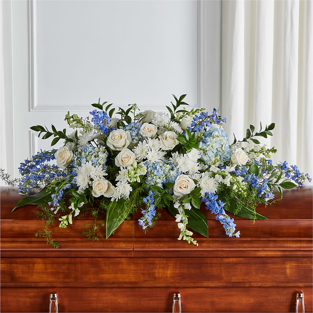 Timeless Essence Casket Spray – Heavenly Plants, Regina SK