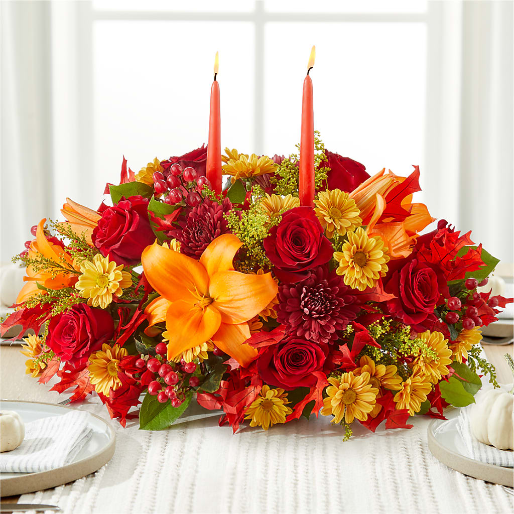 Autumn's Embrace Centerpiece – Heavenly Plants, Regina SK