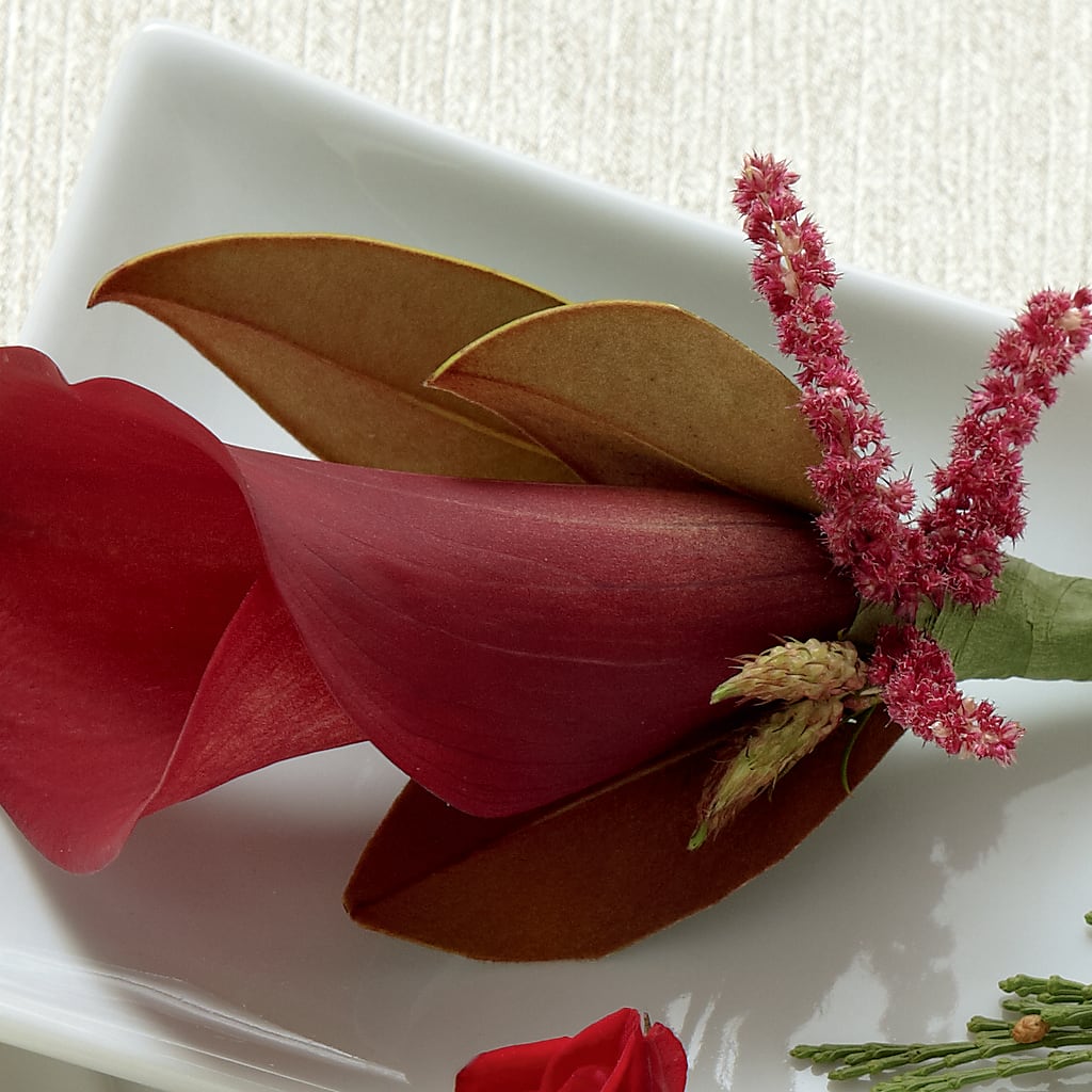Red Calla Boutonniere – Heavenly Plants, Regina SK