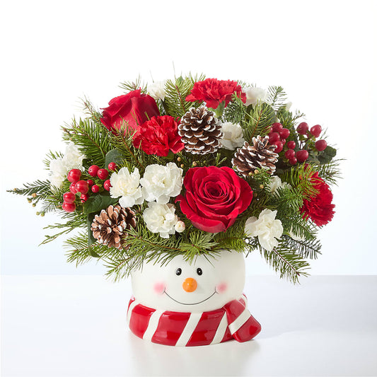 Jolly Snowman Bouquet –  Heavenly Plants, Regina SK