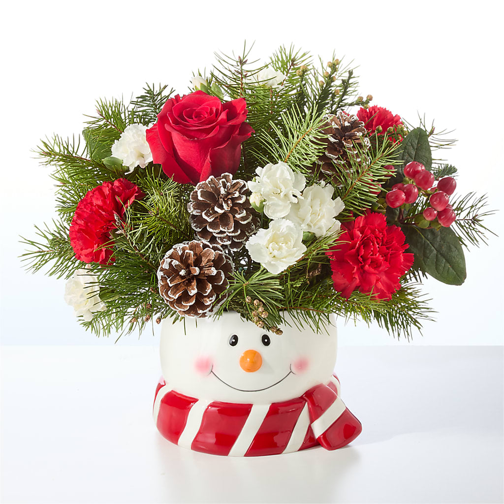Jolly Snowman Bouquet –  Heavenly Plants, Regina SK
