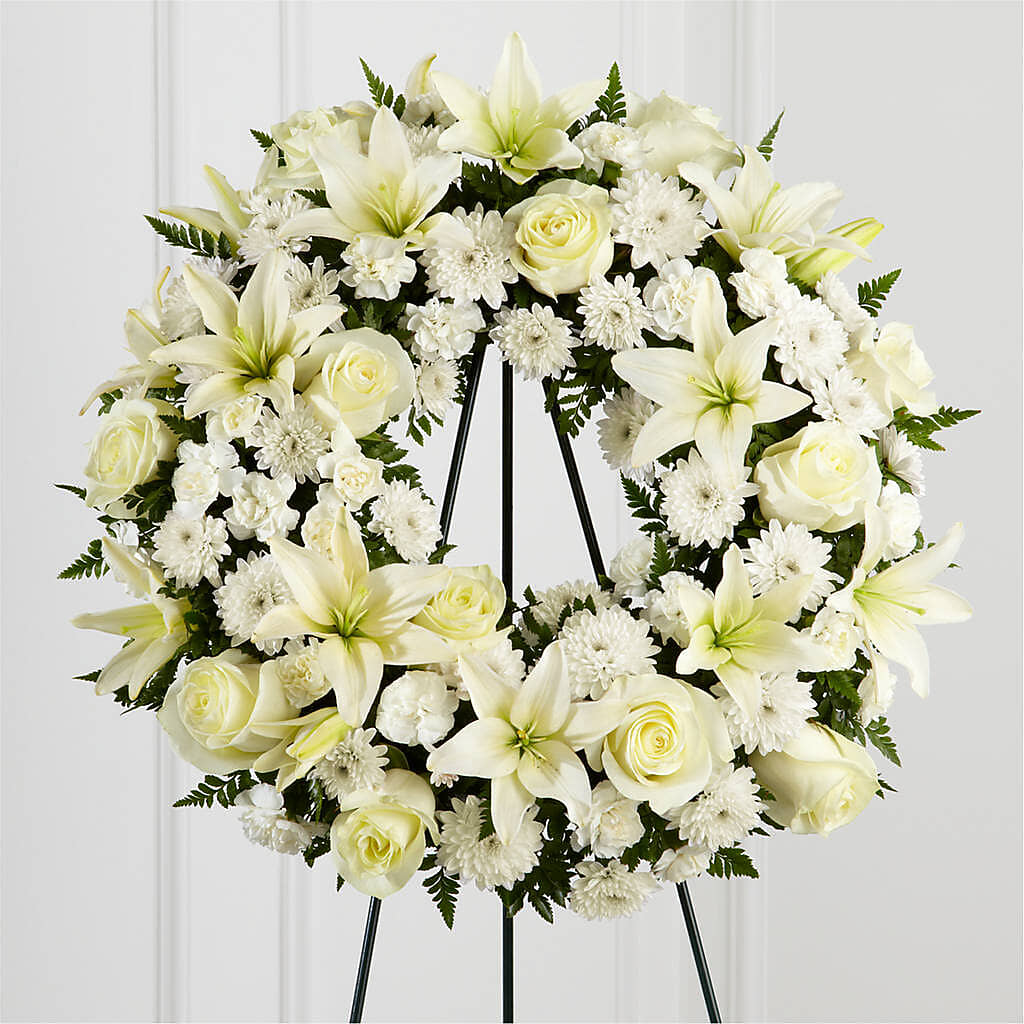 Treasured Tribute Wreath –  Heavenly Plants, Regina SK