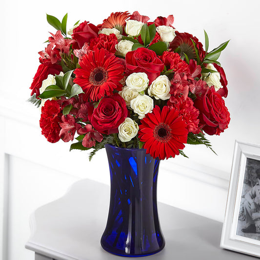 Bouquet Cœurs enlacés