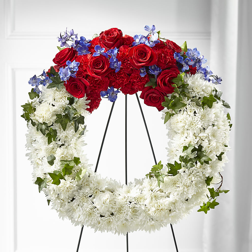 Patriotic Passion Wreath –  Heavenly Plants, Regina SK