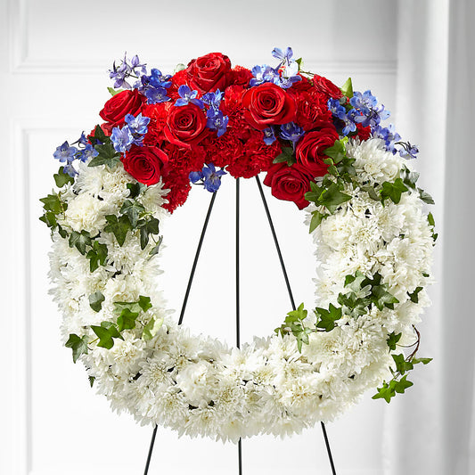 Patriotic Passion Wreath –  Heavenly Plants, Regina SK
