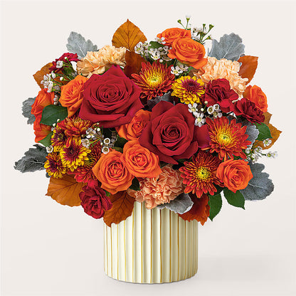 Merlot Bouquet with Ivory Vase –  Heavenly Plants, Regina SK