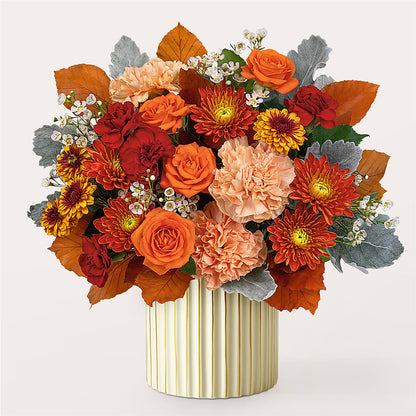 Merlot Bouquet with Ivory Vase –  Heavenly Plants, Regina SK